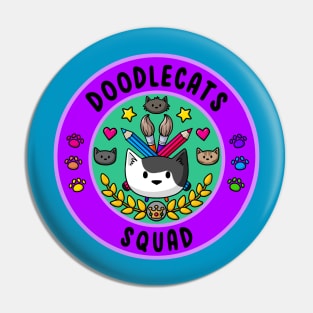 Doodlecats Squad Pin