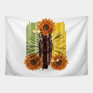 Little Aesthetic Sunflower Tapestry