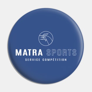 Matra Sports Service Competition logo 1973 - white Pin