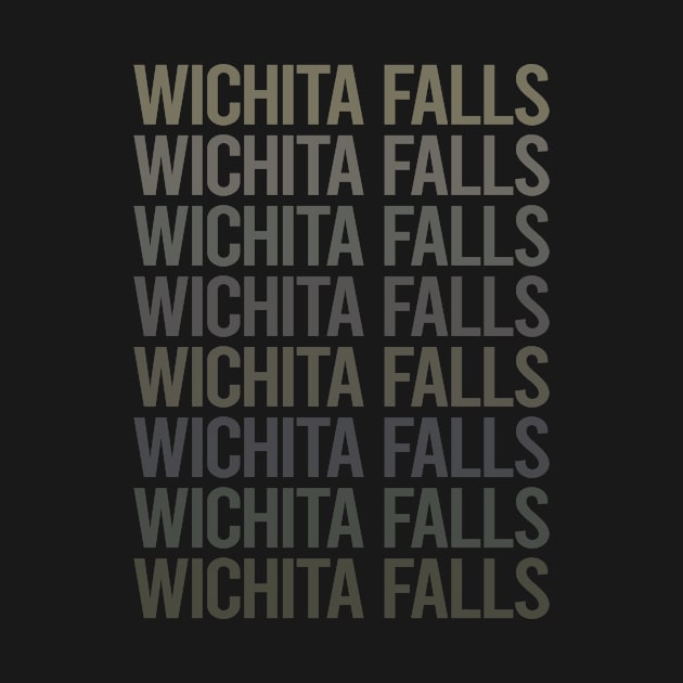 Gray Text Art Wichita Falls by flaskoverhand