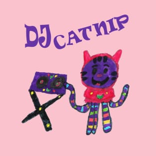 DJ Catnip from Gabbys Dollhouse Drawing T-Shirt