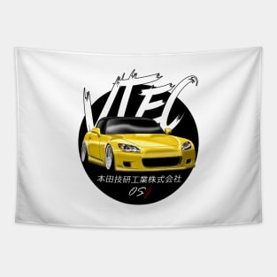 JDM S2000 Yellow Black Sun Edition Tapestry