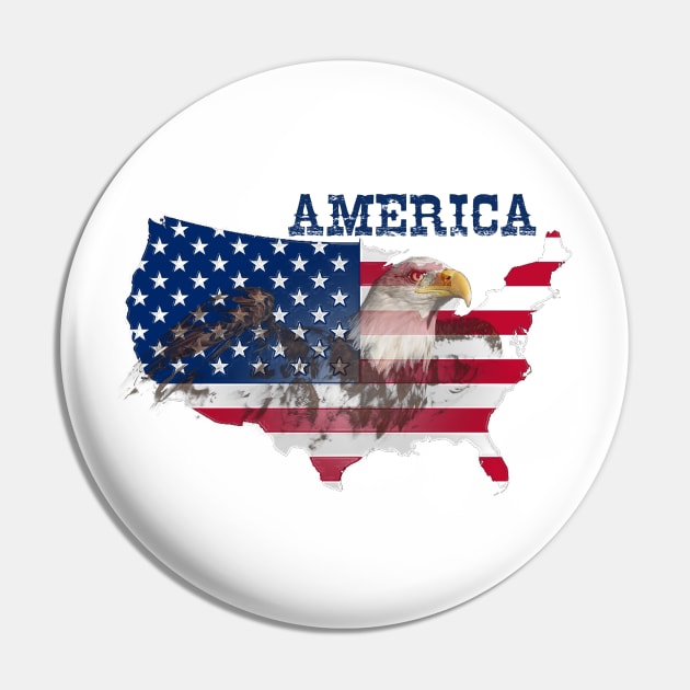 america, america flag, eagle Pin by hottehue