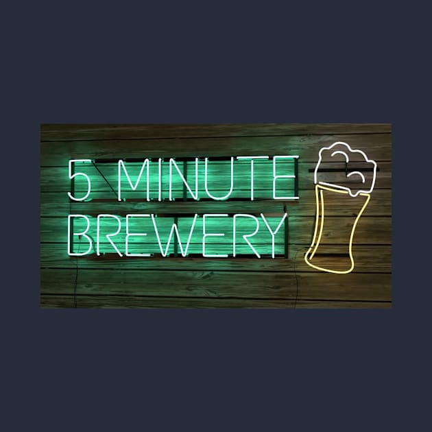 5 Minute Brewery Neon Logo by 5 Minute Brewery