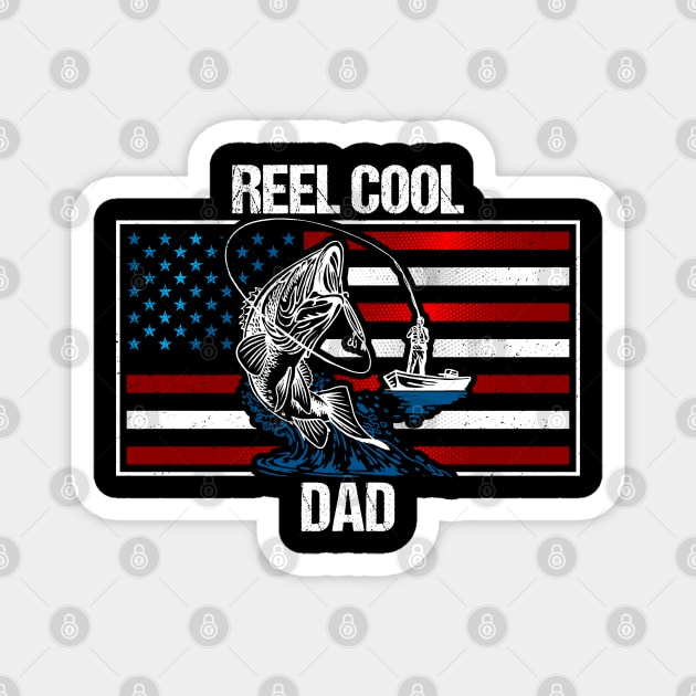 Reel Cool Fishing Dad Magnet by RadStar