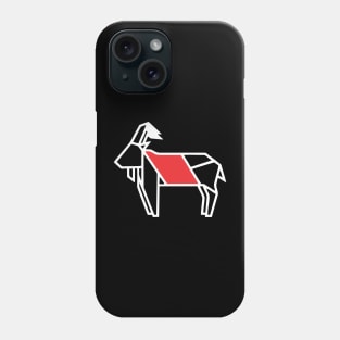 origami goat Phone Case