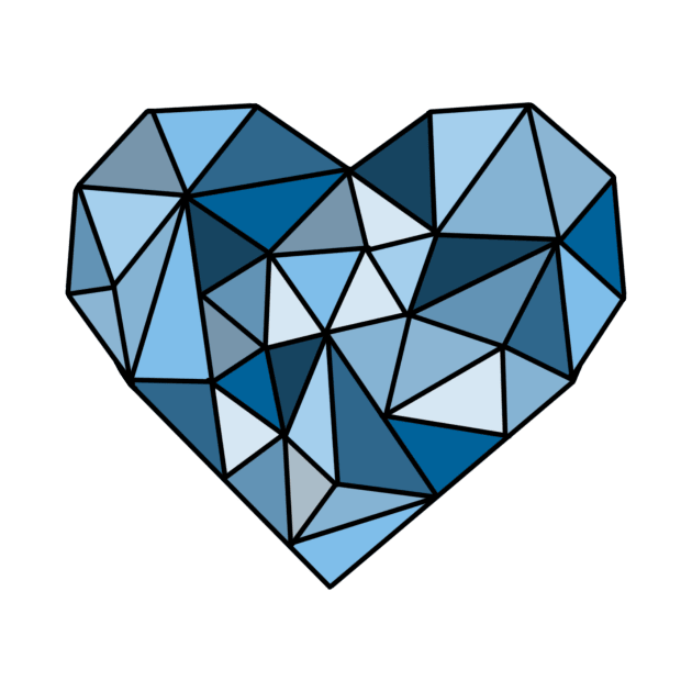 Blue Crystal Heart by UnseenGhost