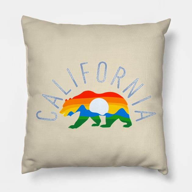 California State Bear Pillow by narekmug