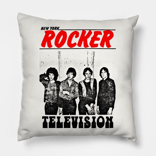 New York Rocker /// Television Pillow by CultOfRomance