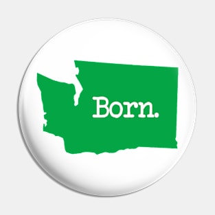 Washington Born WA Green Pin