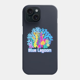 Blue Lagoon, The Story of the Sea, coral reefs Phone Case