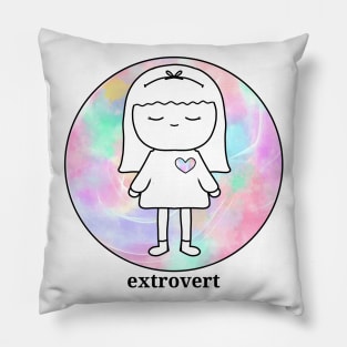 Extrovert Girl Pillow