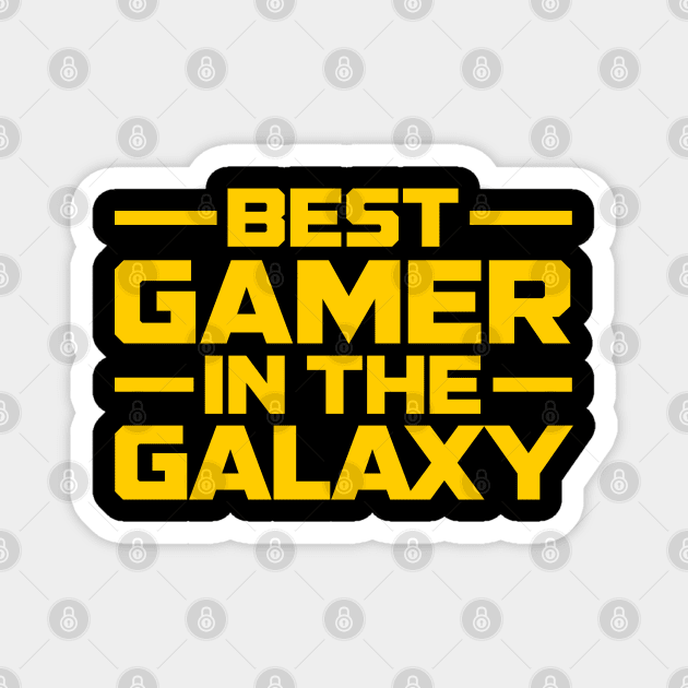 Best Gamer In The Galaxy Magnet by TextTees