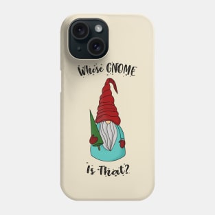 Christmas funny gnome Phone Case