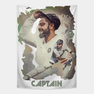 Indian cricket Captain Tapestry