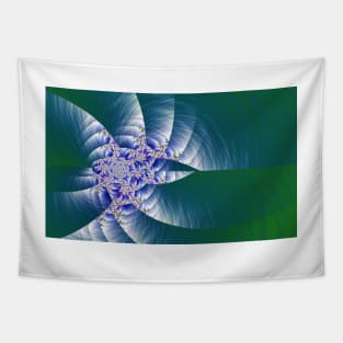 Spinning shiny abstract fractal Tapestry