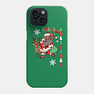 Merry Christmas Santa & Reindeer Phone Case