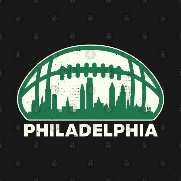 Philadelphia Football Skyline by darklordpug