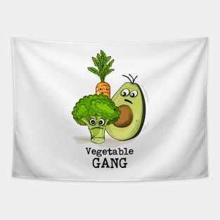 Humor and vegetable gang Tapestry