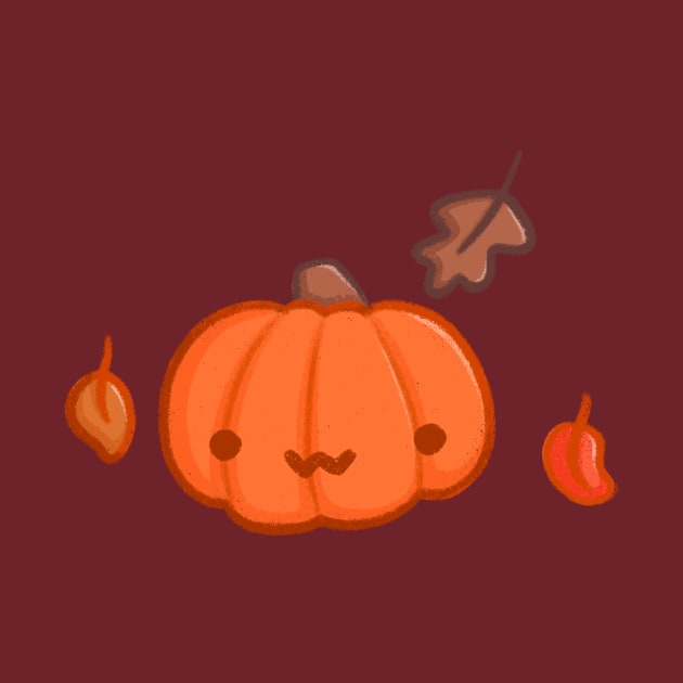 Super Cute Autumn Pumpkin - Kawaii Pumpkin by perdita00