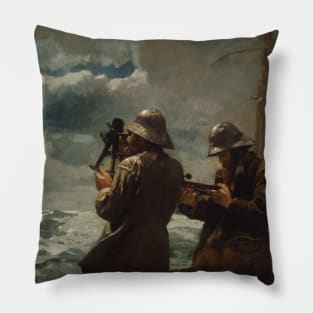 Eight Bells by Winslow Homer Pillow