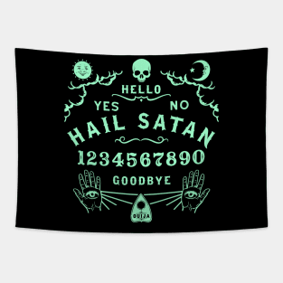 Hail Satan Ouija Board Tapestry