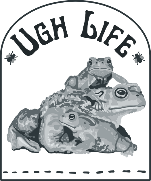 Ugh Life Toads Kids T-Shirt by Slightly Unhinged