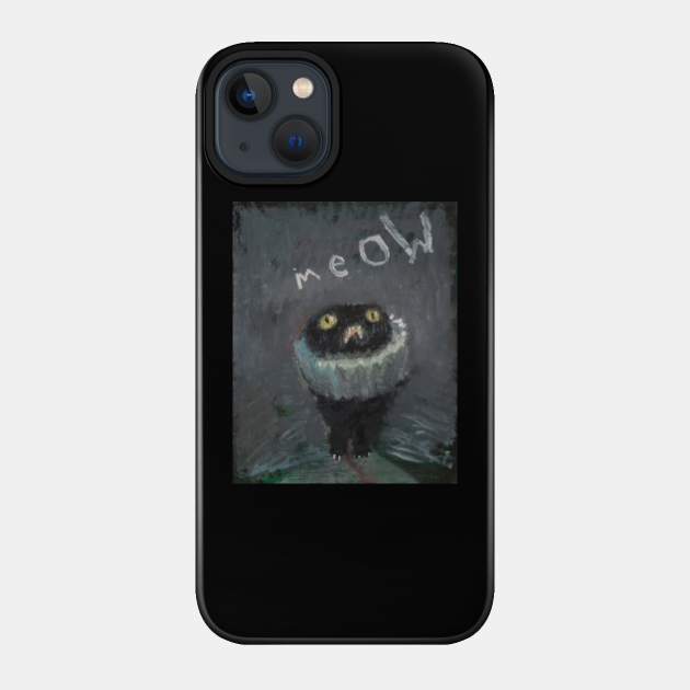 Kevin meow - Black Cat - Phone Case