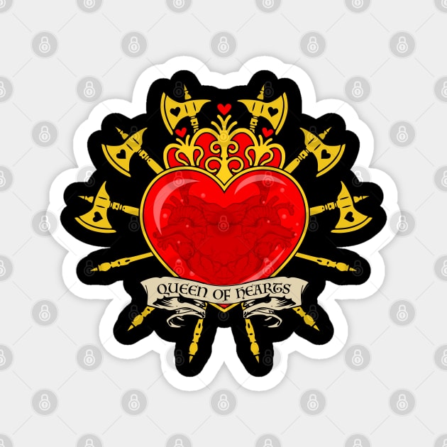 Queen of Hearts Reliquary Magnet by RavenWake