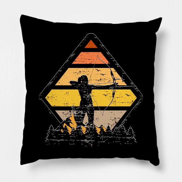 archery archery sports archery gift Pillow by bigD