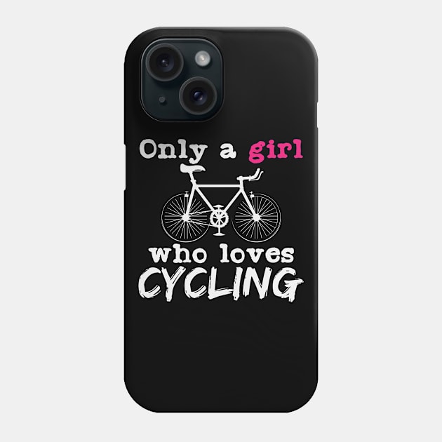 Cyclist Girl | Cycling Woman Women Biker Biking Phone Case by DesignatedDesigner