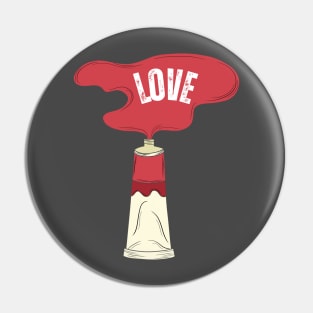 In February We Wear Red, February in Love Pin