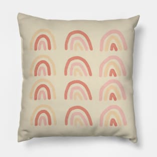 boho pastel rainbow graphics Pillow