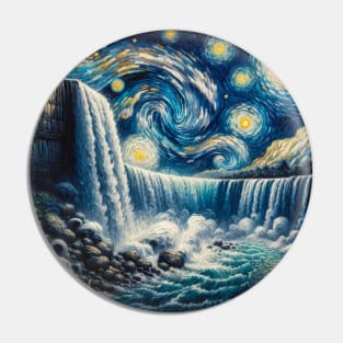 Niagara Falls Starry Night - Beautiful Iconic Places Pin