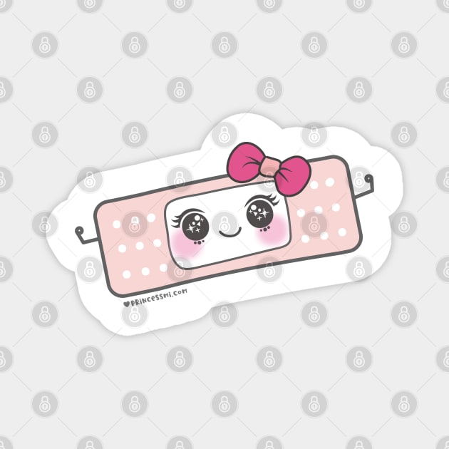 cute band aid, bandaid cartoon Magnet by princessmi-com