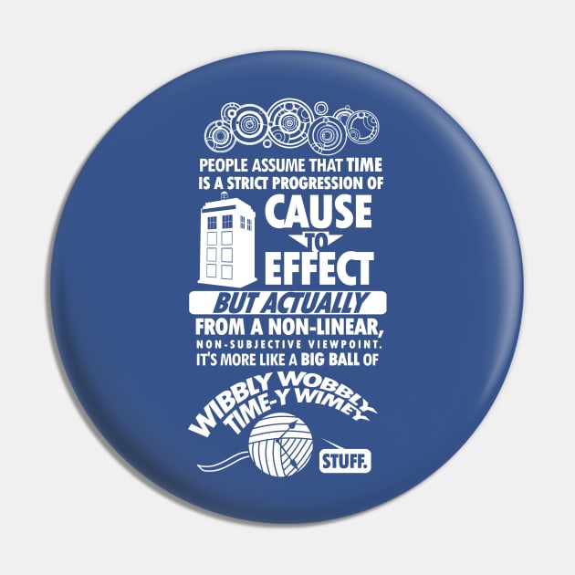 Timey Wimey Tee Pin by TomTrager