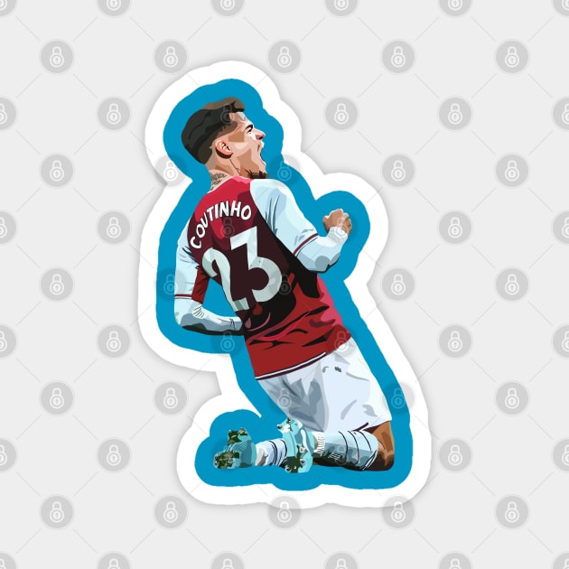 Philippe Coutinho Magnet by Webbed Toe Design's