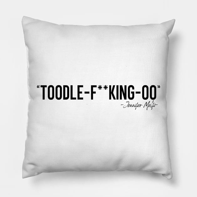 Toodle-oo Pillow by TurnoverClothin