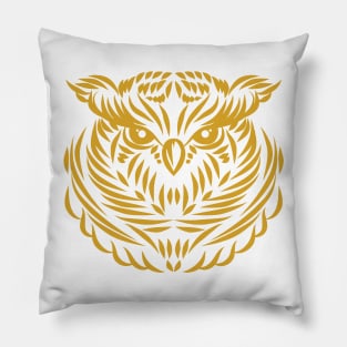 Golden Owl Pillow