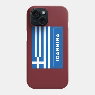 Ioannina City with Greek Flag Phone Case