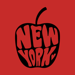 New York - big apple black version T-Shirt