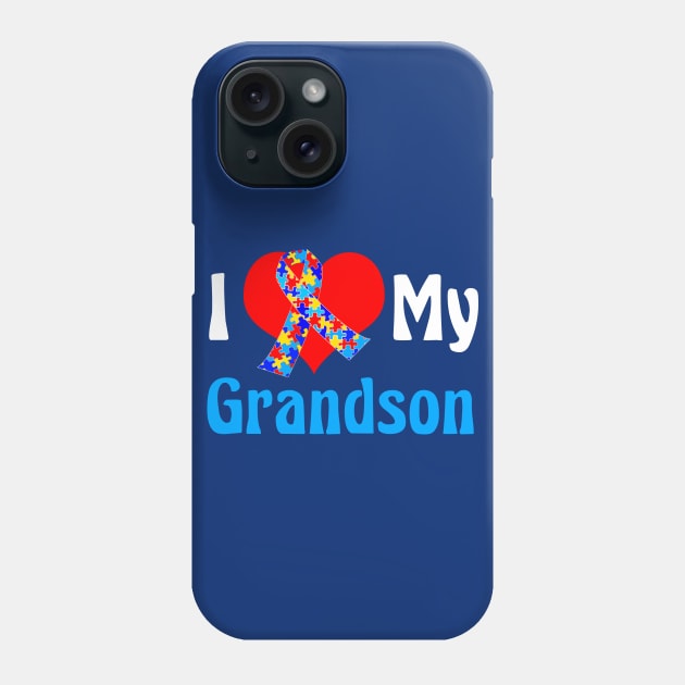 I Love My Grandson Phone Case by epiclovedesigns