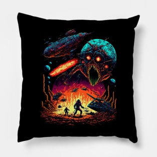 Alien Invasion 1 Pillow