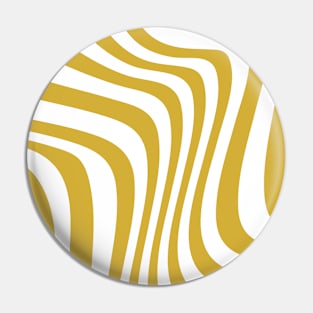 Metallic Gold Wavy Pattern #008 Pin