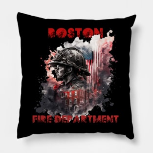 Boston Fire Department Pillow