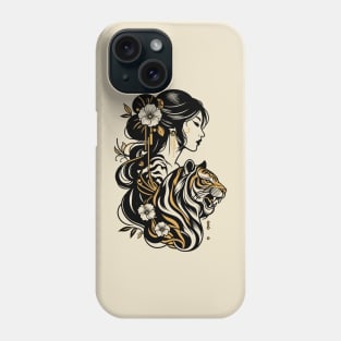 Chinese Tiger Woman Phone Case