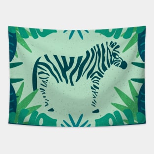 Tropical Zebra (Ocean) Tapestry