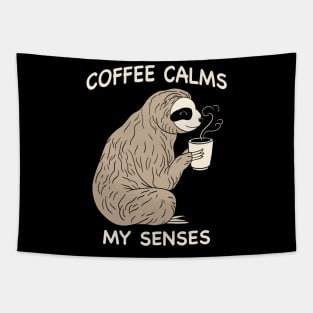 Coffee Sloth Tapestry