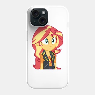 Sunset Shimmer looking at Wallflower Phone Case