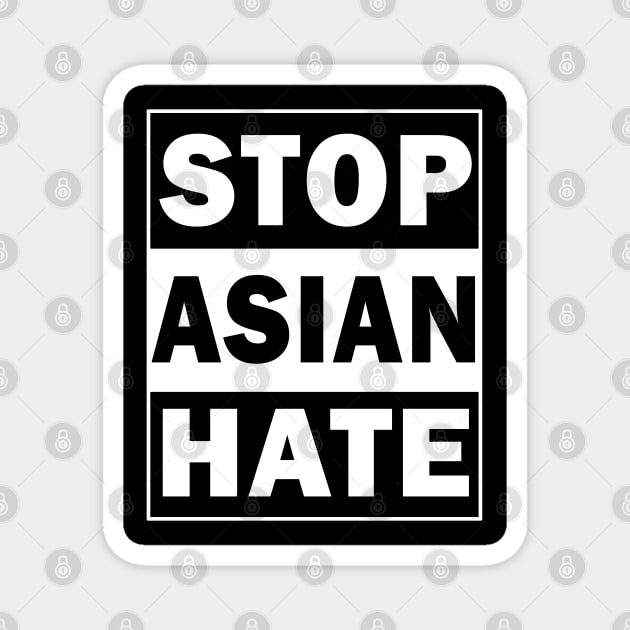 Stop Asian Hate Magnet by valentinahramov